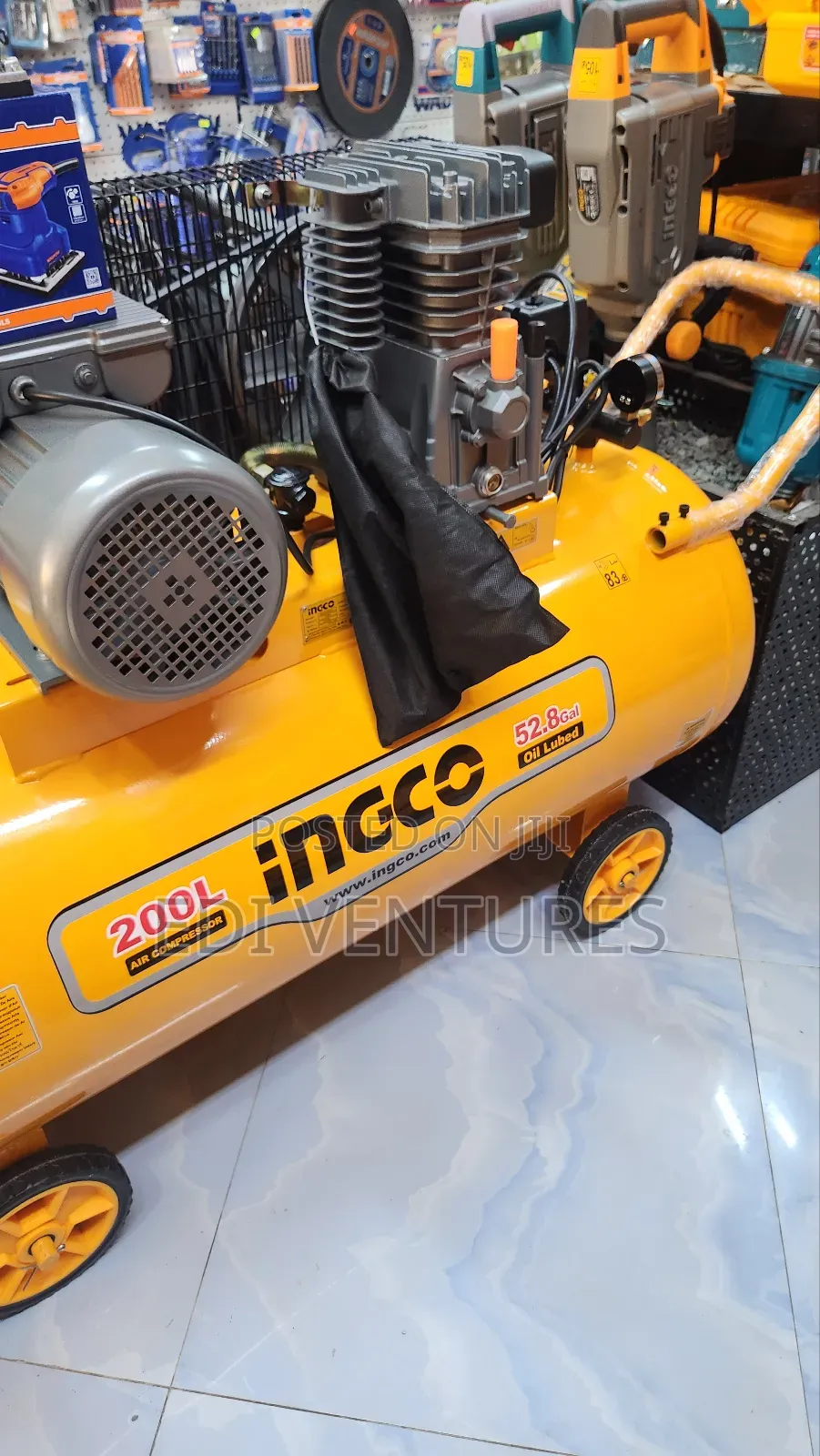 Ingco 200 Litres Air Compressor - Belt Driven