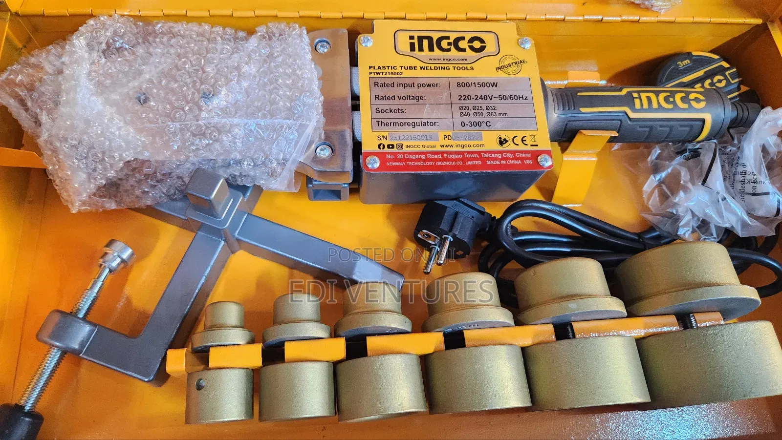 Ingco Plastic Tube Welding Machine -PPR Machine