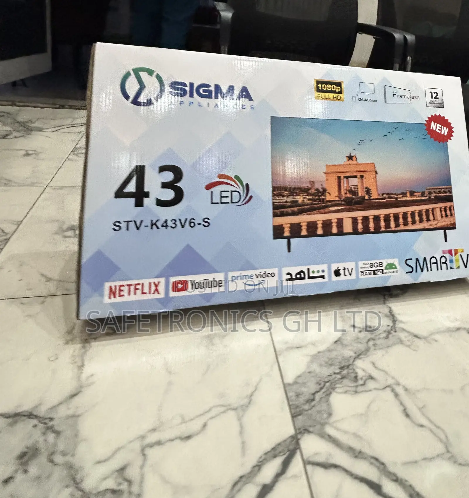 New Design Android Sigma 43 Inch Smart Led Full Hd Sig-K43v6-S Tv
