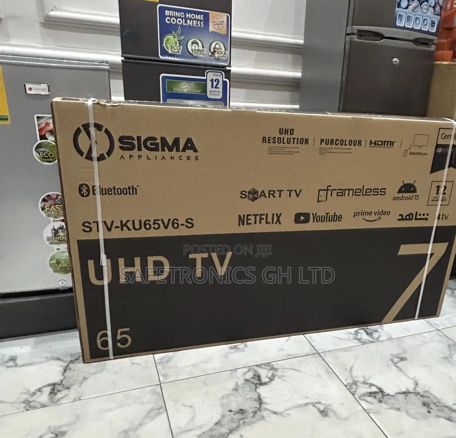 Try Out Original Uhd Led Sigma 65 Inch Sig-Ku65v6-S Smart Tv