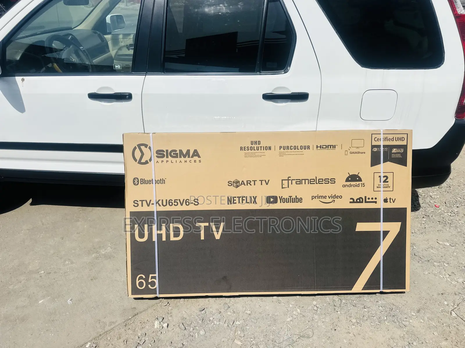 Hot  Deal Uhd Smart Android Sig-Ku65v6-S. 65” Sigma