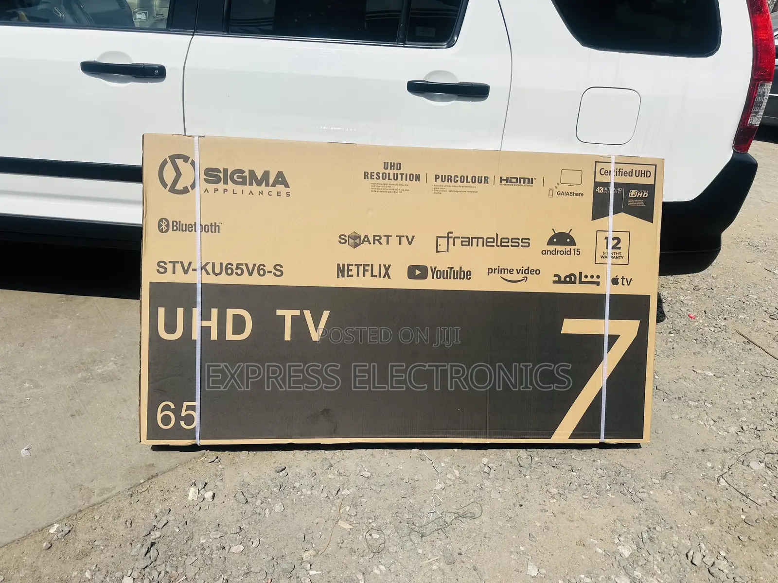 Hot  Deal Uhd Smart Android Sig-Ku65v6-S. 65” Sigma