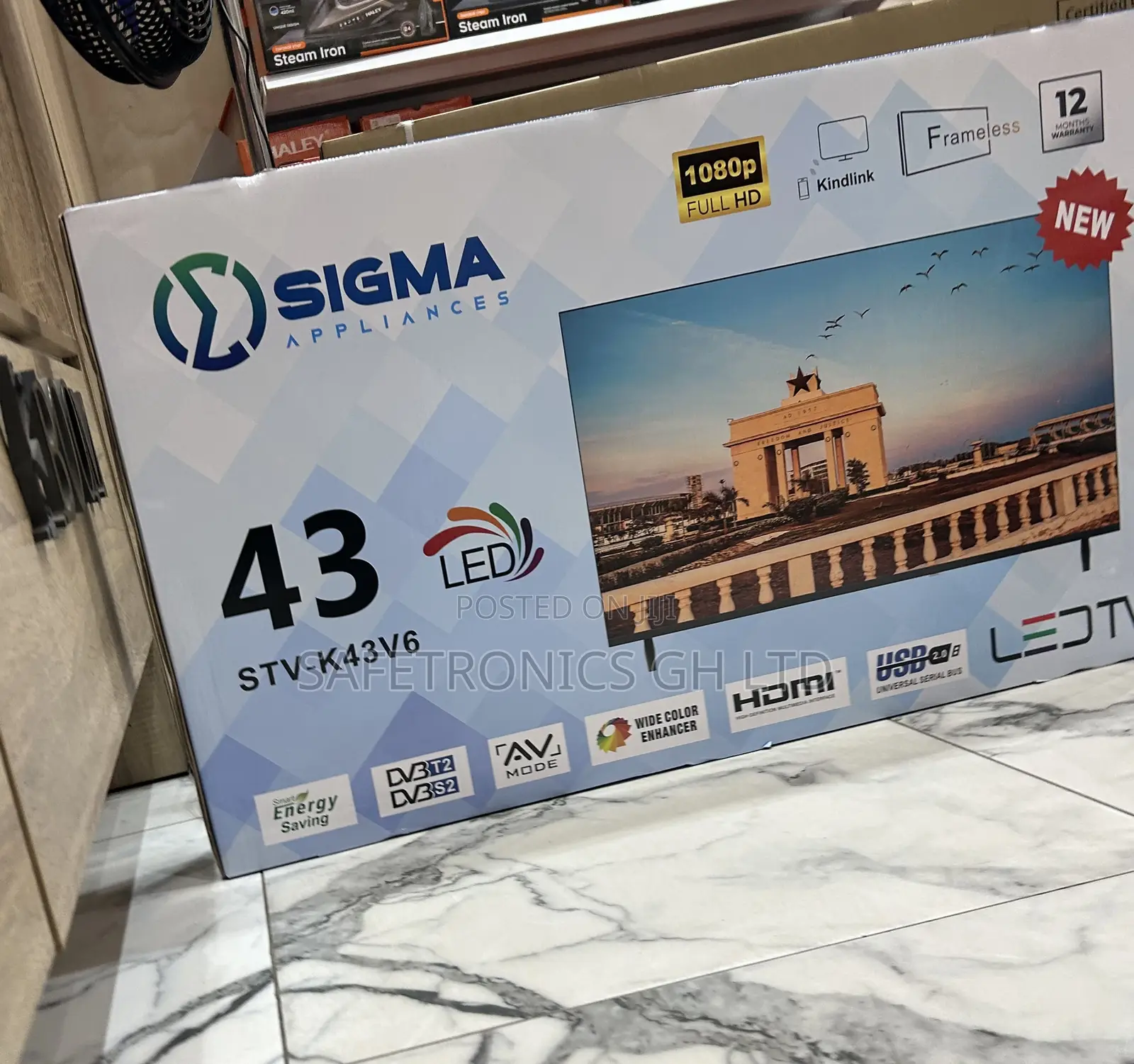 Authentic New Sigma 43 Inch Full Hd Led Sig-K43v6 Tv