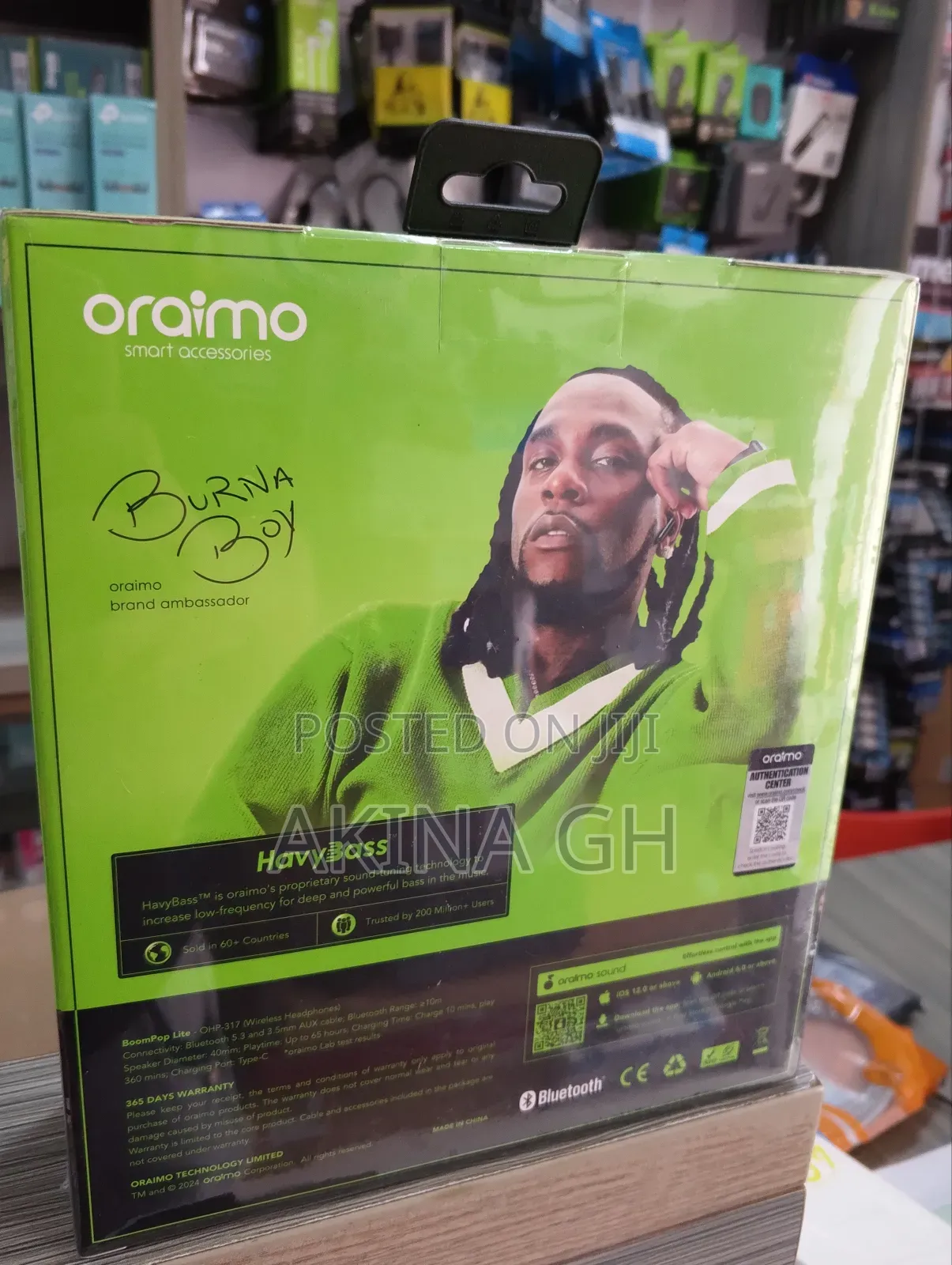 Oraimo Boompop Lite Bluetooth Headset Ohp-317