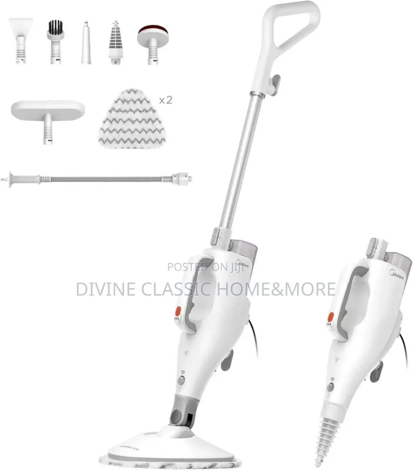 Midea 10 in 1 Steam Mop Kills 99.9% of Bacteria Without Chemical