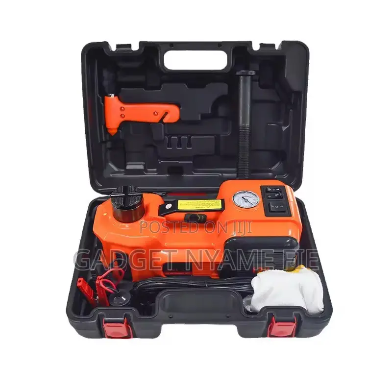 Portable Electronic Car Jack and Pump