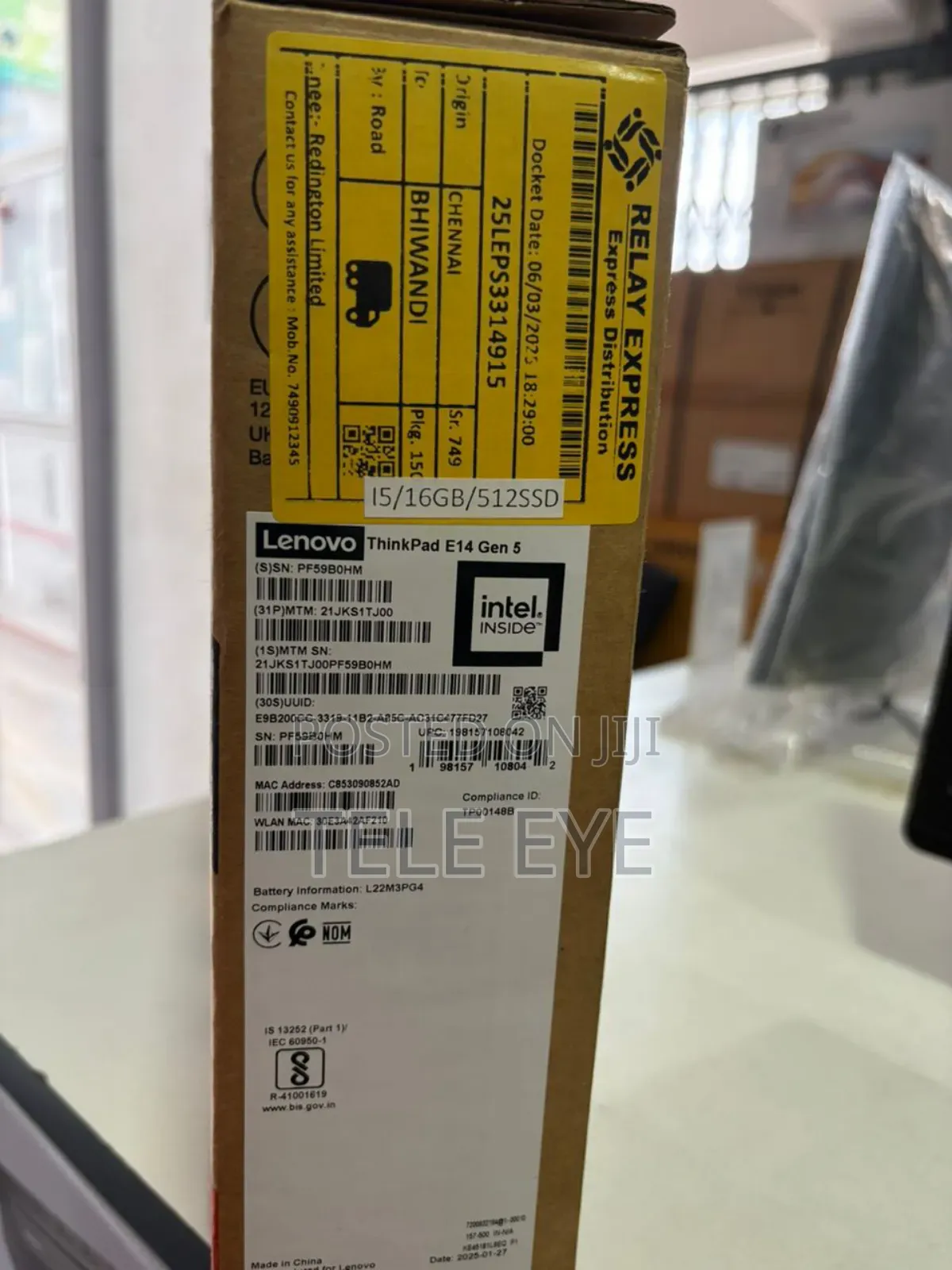 New Laptop Lenovo ThinkPad E14 Gen 5 16GB Intel Core I5 SSD 512GB
