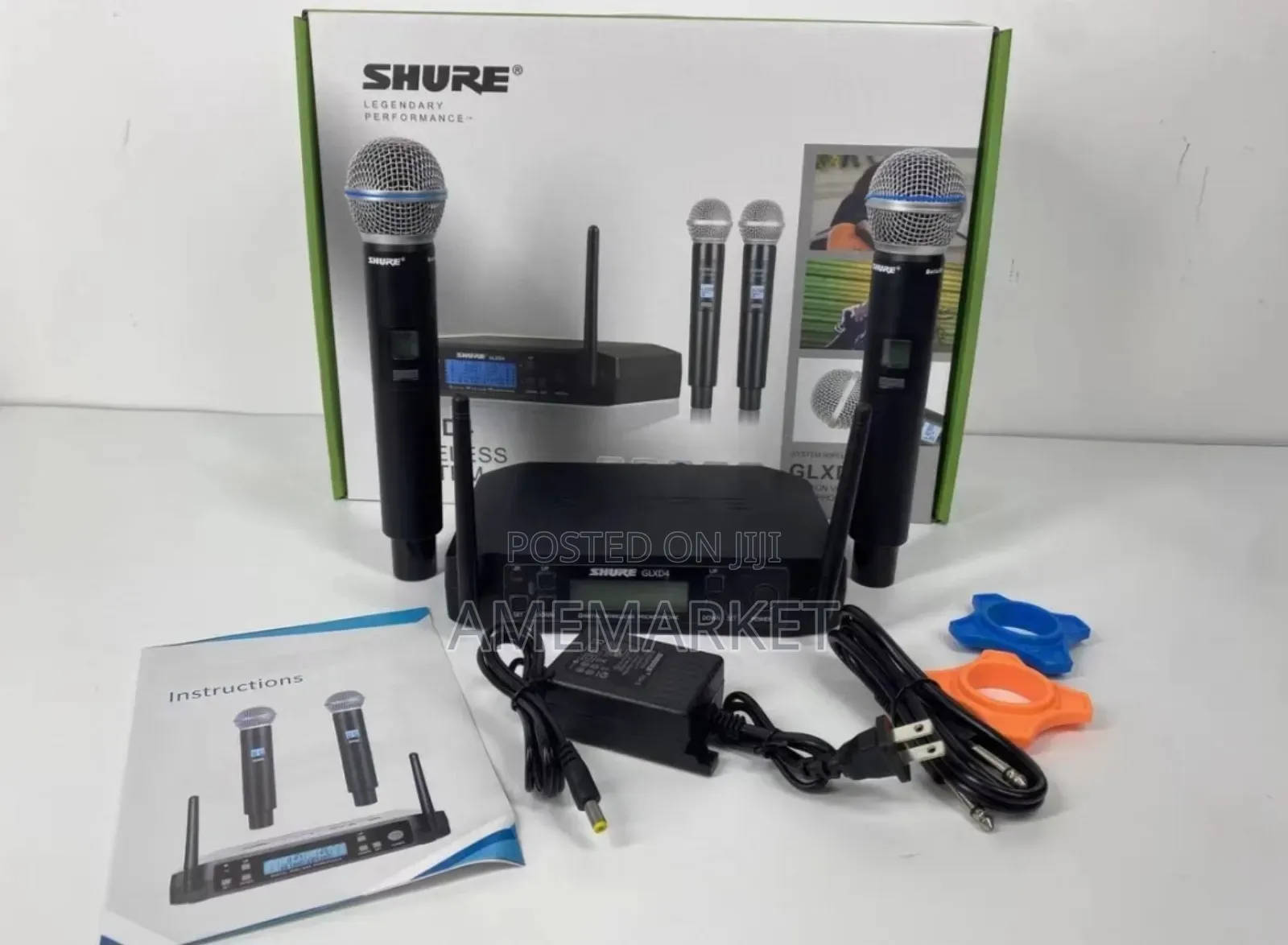 Glxd4 Vocal Dual Channel Wireless Microphone Shure 2 Beta58a Glxd24