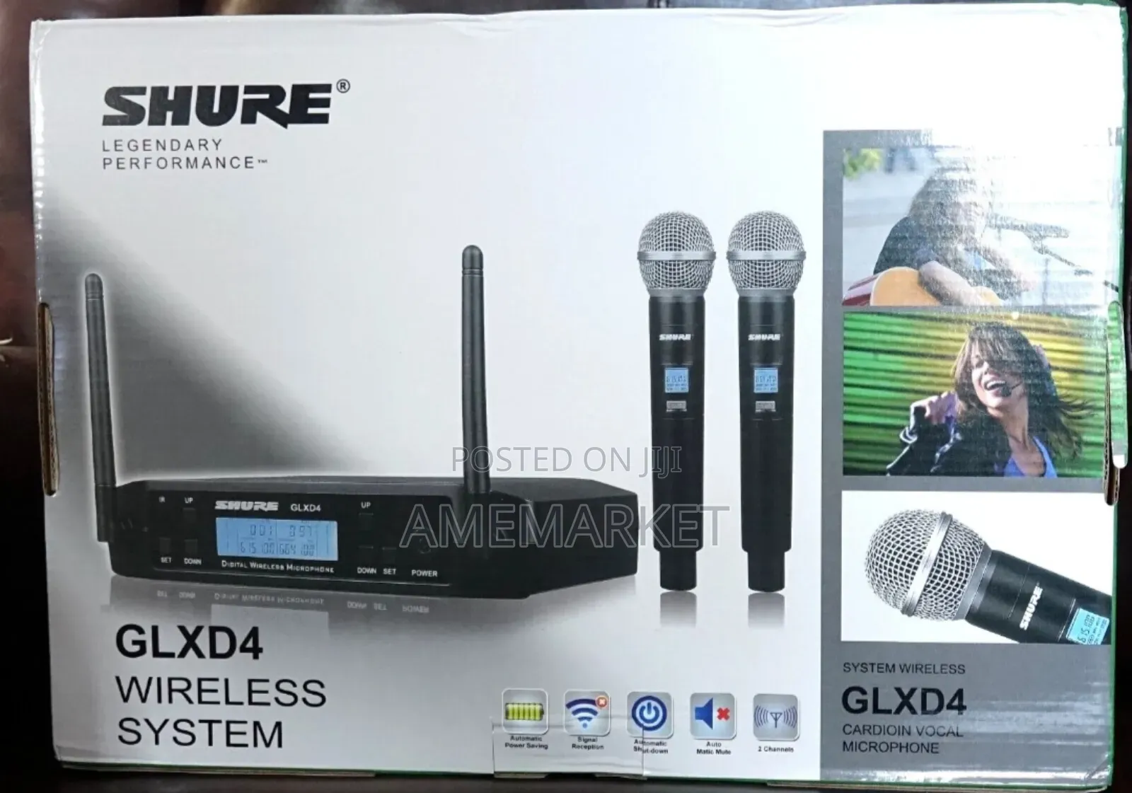 Glxd4 Vocal Dual Channel Wireless Microphone Shure 2 Beta58a Glxd24