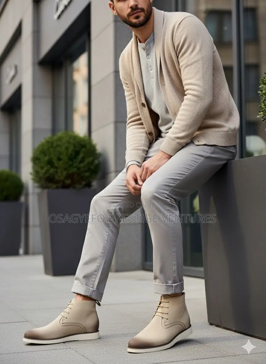 Quality Clarks Boot Beige