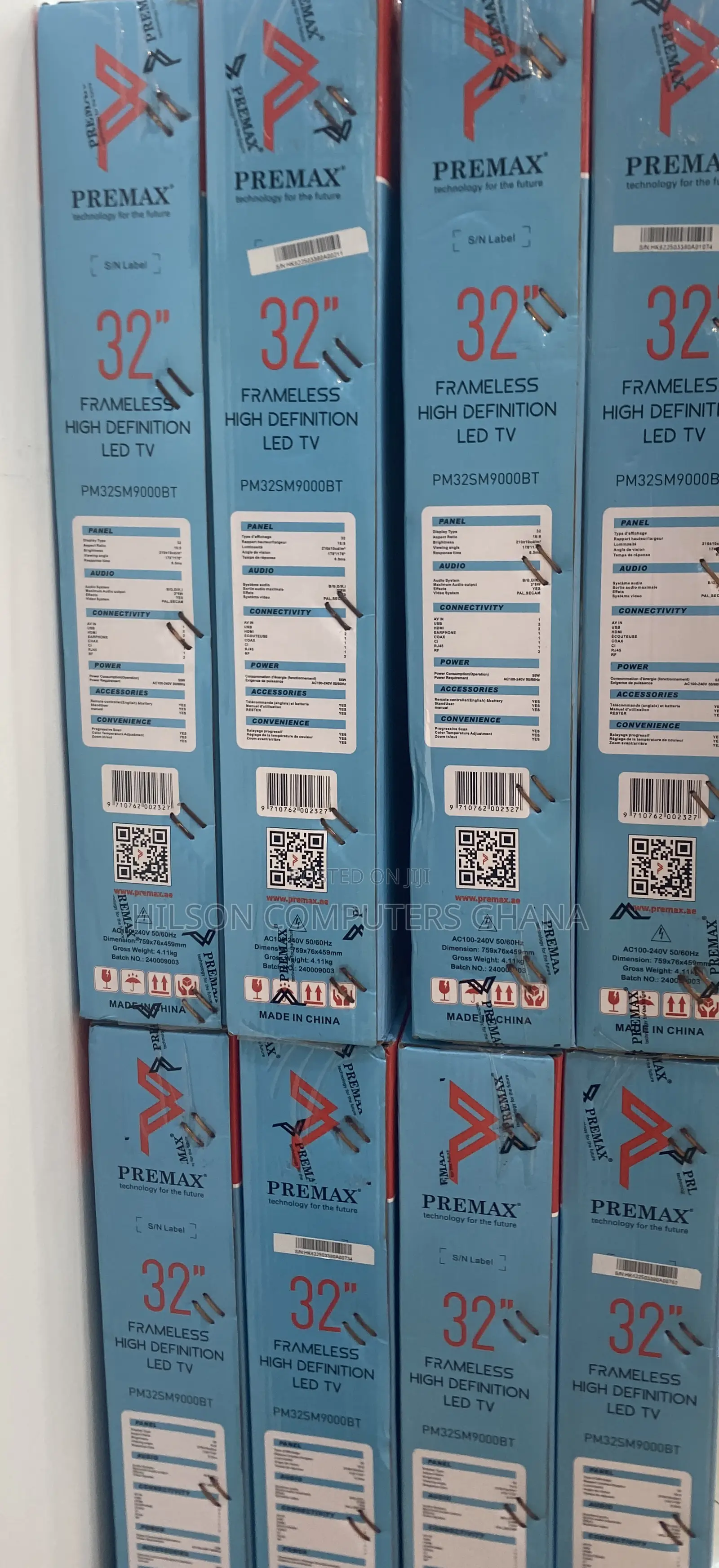 Premax 32inchs Frameless Smart Hd Led Tv Pm32sm9000bt