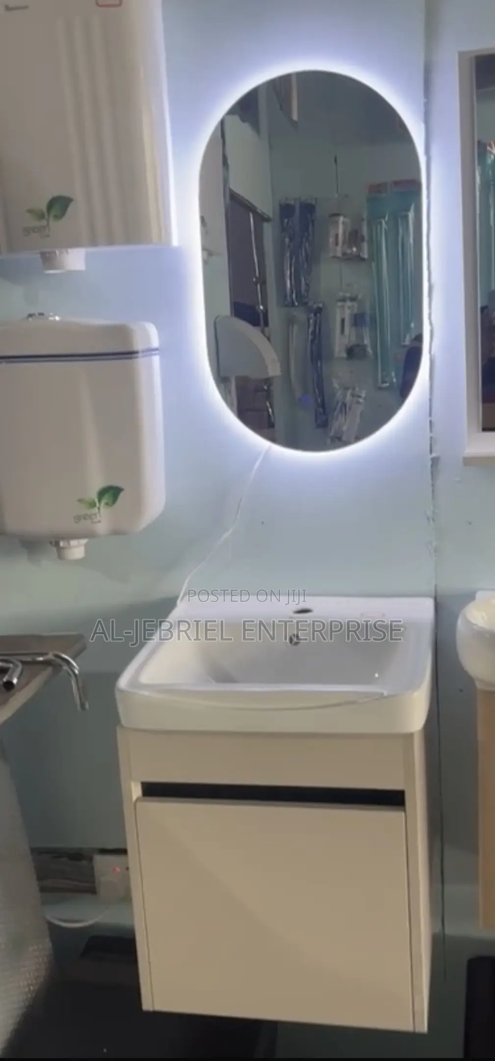 Countertop Basin + Led Mirror (40cm)