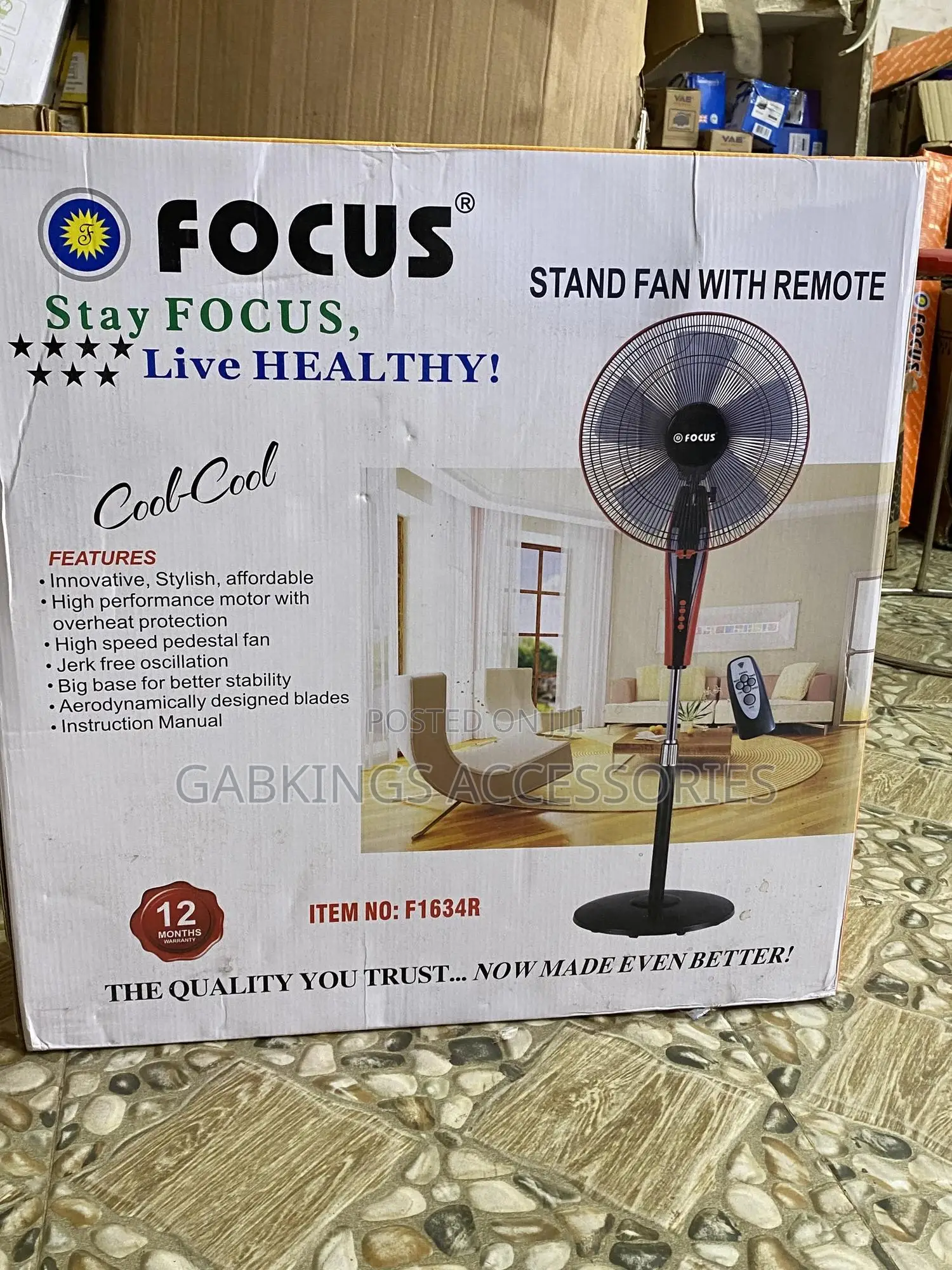 Focus Standing Fan