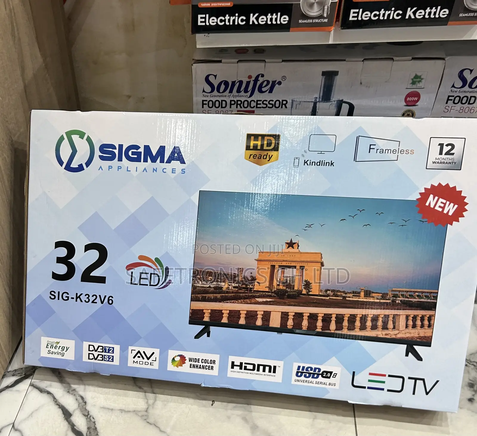 Original Sigma Frameless 32 Inch Led Full Hd Sig-K32v6 Clear Tv