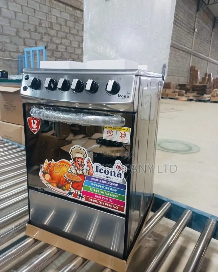 Safe and Durable Made Icona 4burner Auto Ignition Cooker With Oven