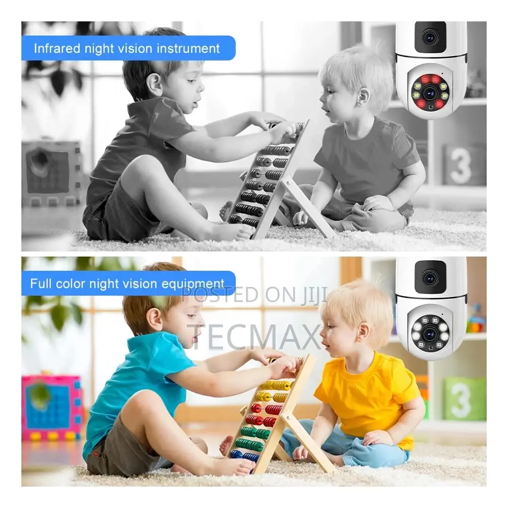 2 Lens Bulb Security Camera