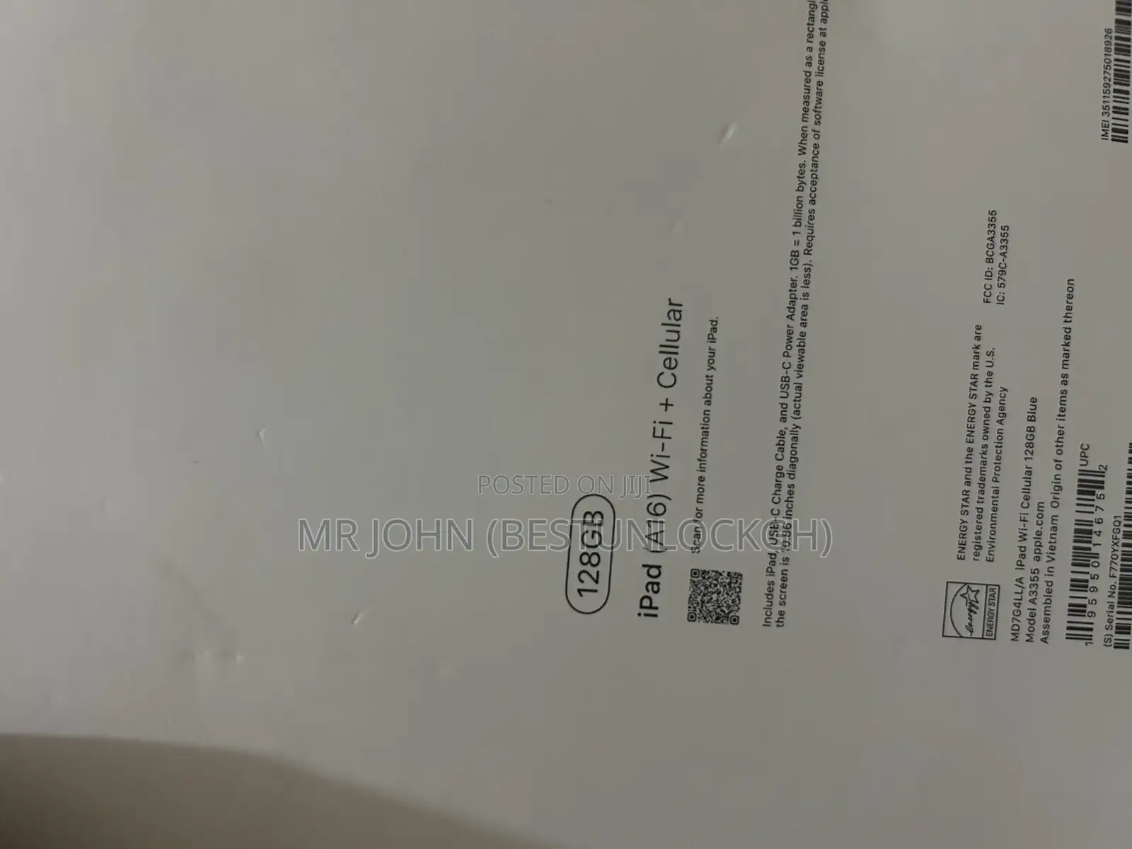 New Apple iPad (2025) 128 GB Blue