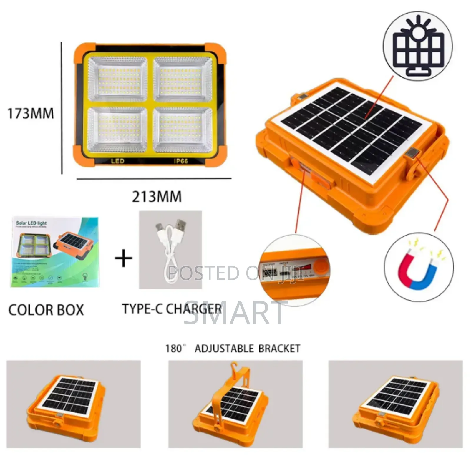 150w Solar Indoor and Outdoor Potable Emergency Led Flood Light