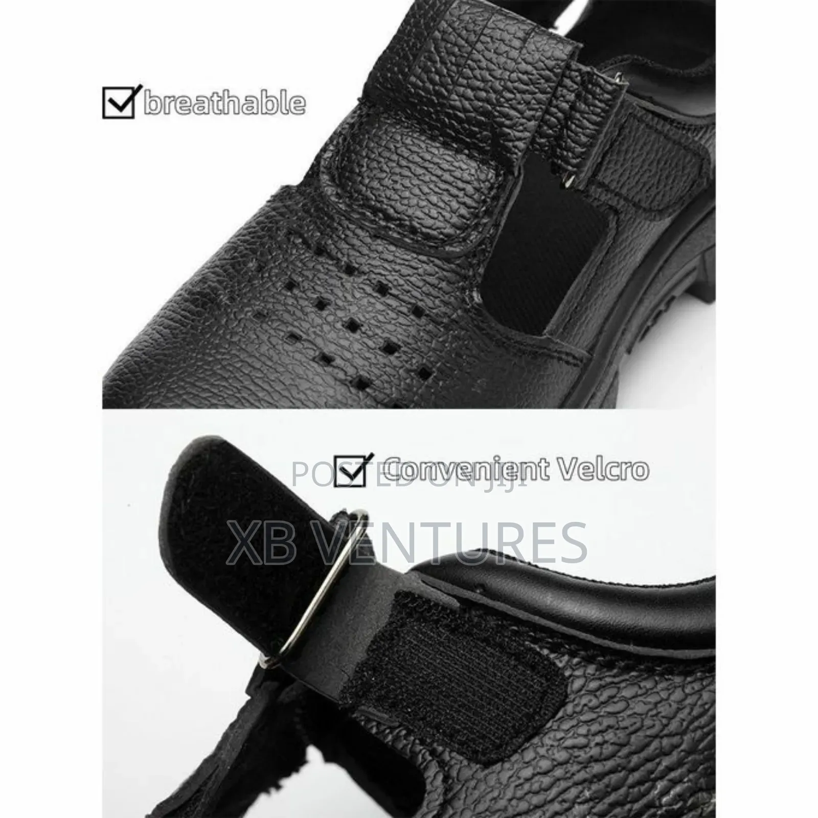 Men's Breathable Sandals Anti Smashing
Safety Shoes Black