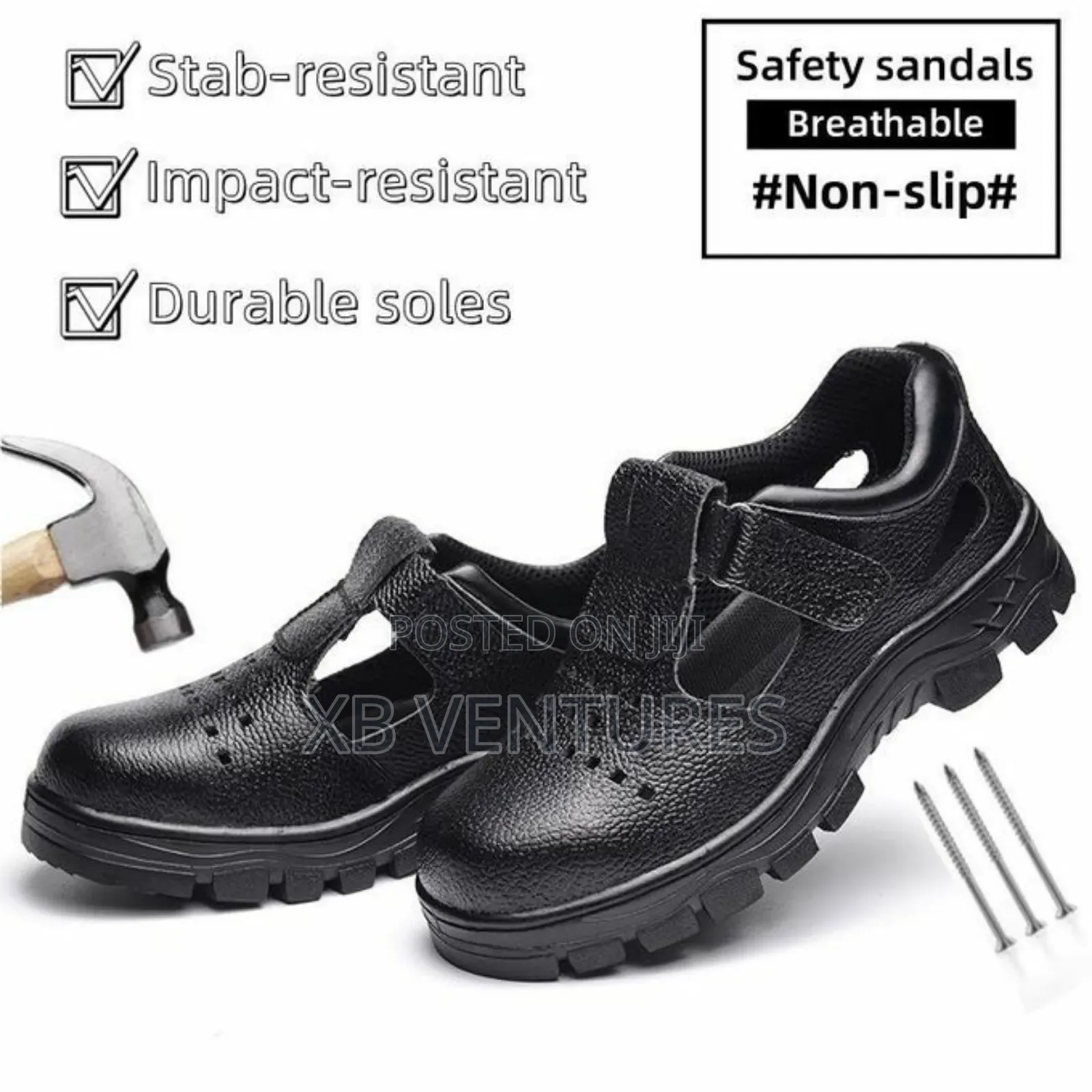 Men's Breathable Sandals Anti Smashing
Safety Shoes Black