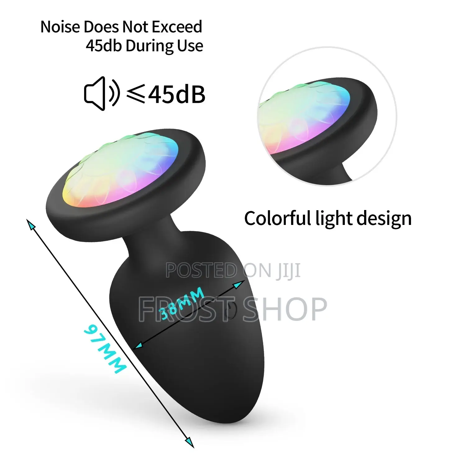 Led Anal Butt Plug Wireless Remote Vibrating Prostrates Massager