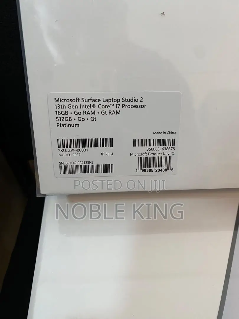 New Microsoft Surface Laptop Studio 2 16GB Intel Core I7 SSD 512GB