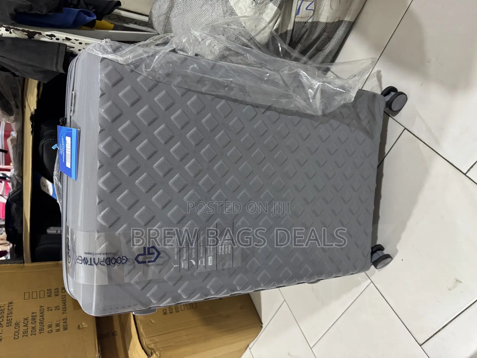 Newly Goodpartner 3set Dual Zipper And Antitheft Zip Traveling Bag