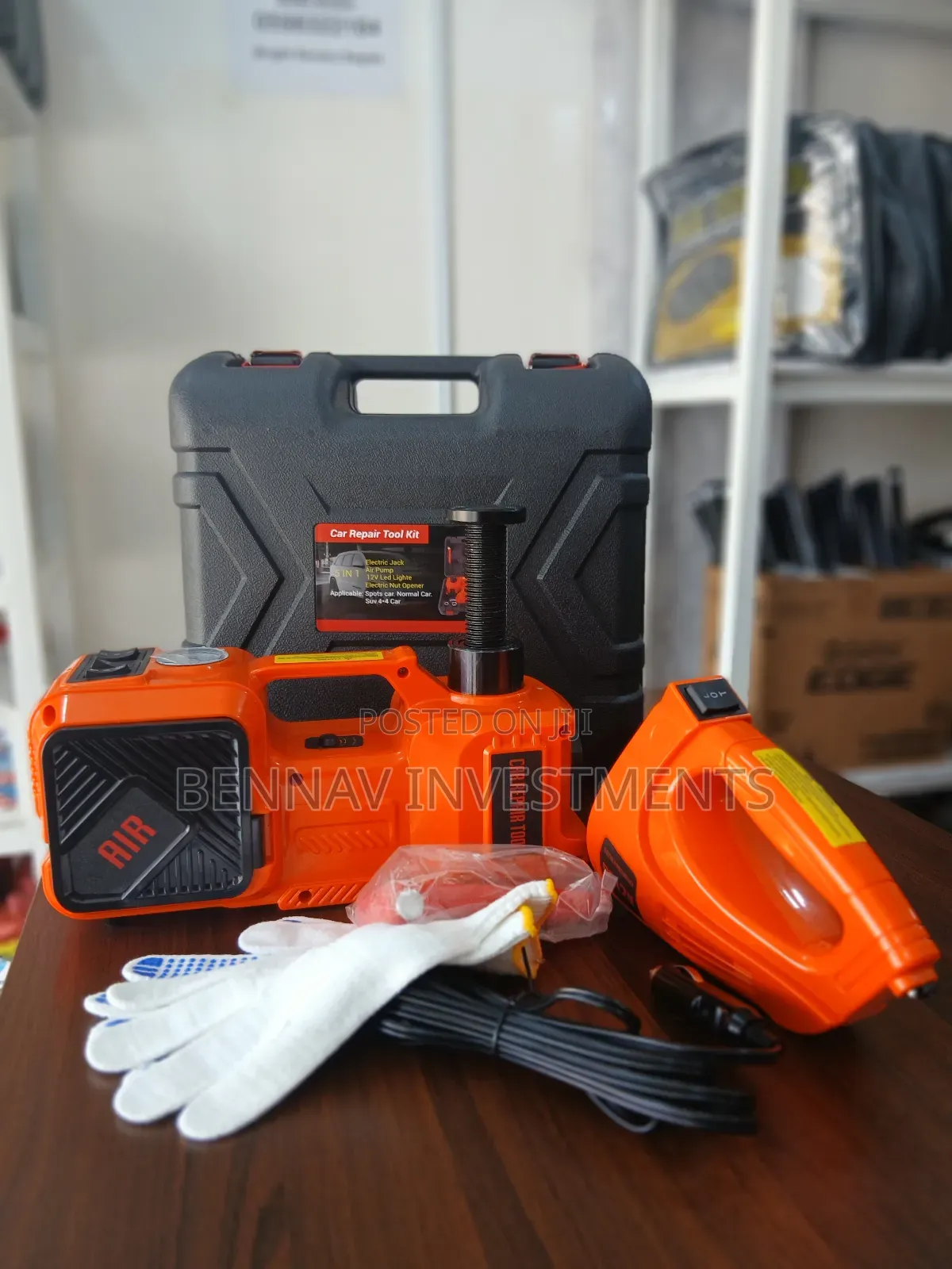 3 In 1 Electric Car Jack Set With Compressor