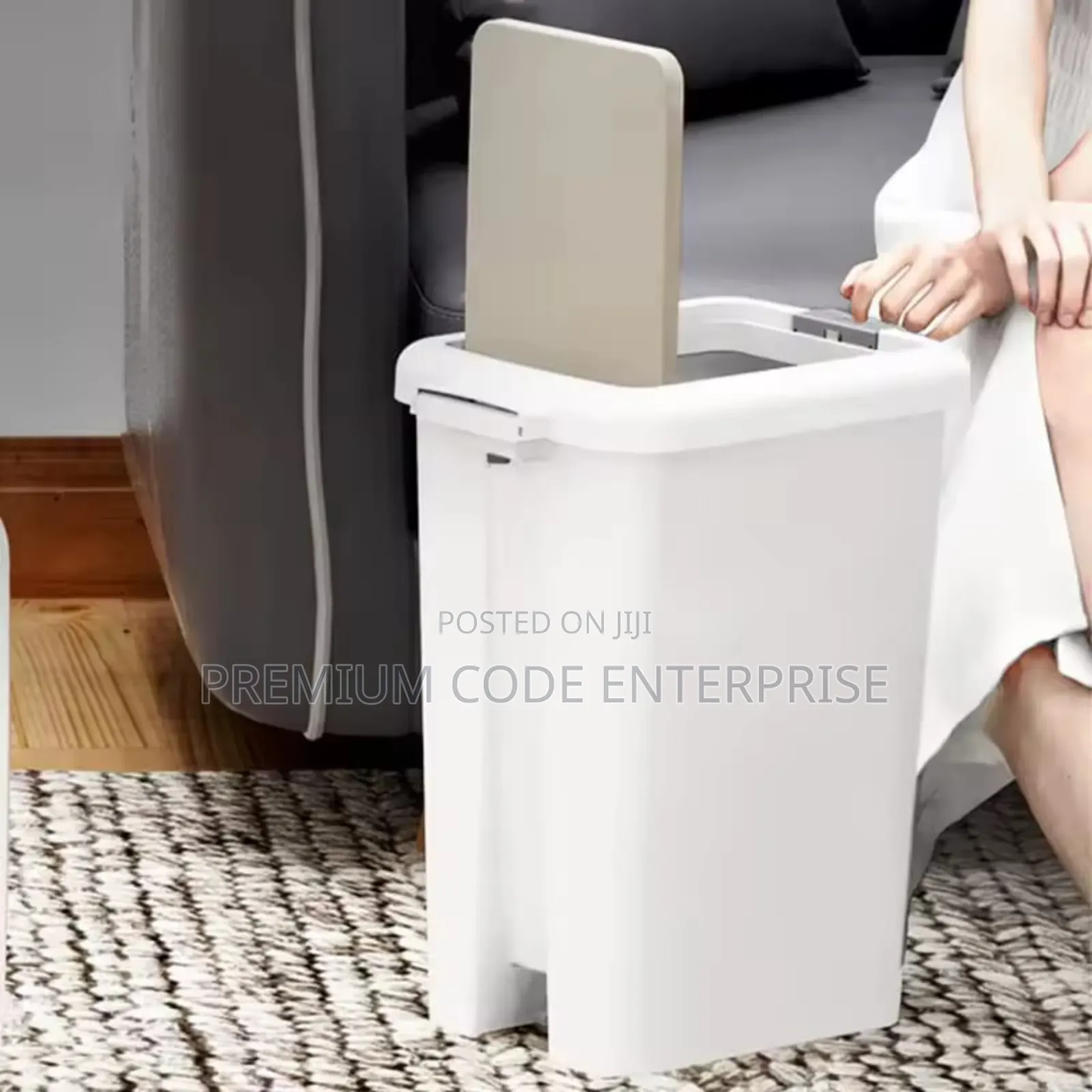30l Pedal Trash Bin – Double-Covered Waste Bin for Home and Office Use