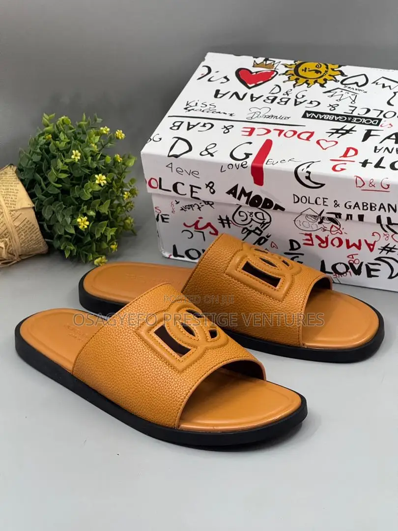 Original D G Slippers Brown