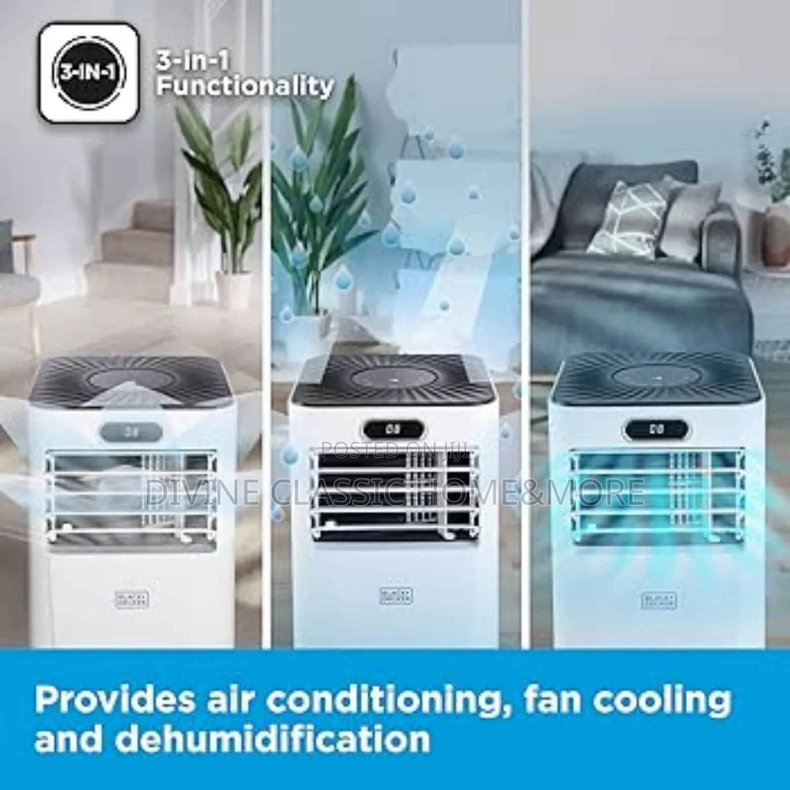 Black+Decker 7000 Btu Portable 3-in-1 Smart Air Conditioner