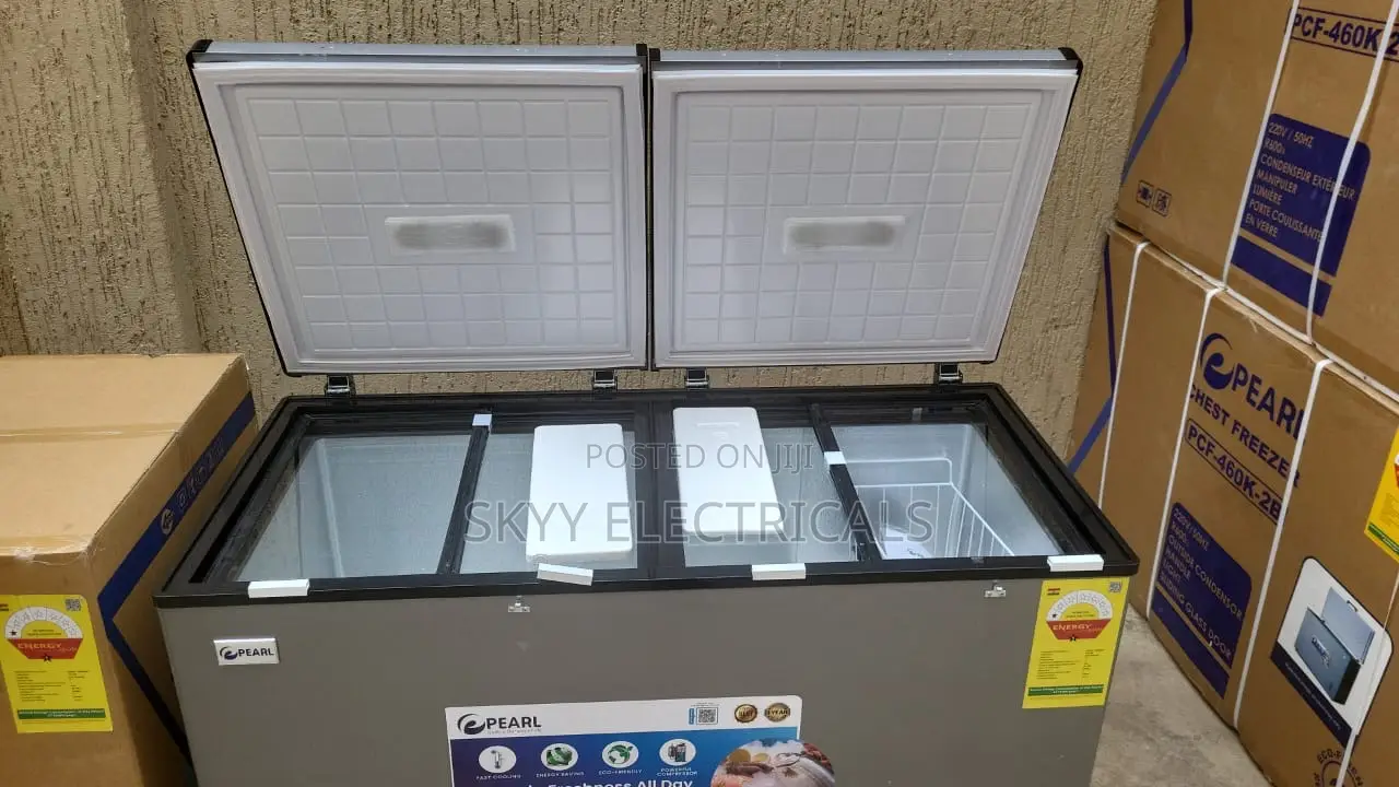 Pearl 358liters Chest Double Door Fridge(Pcf-4500-6f)