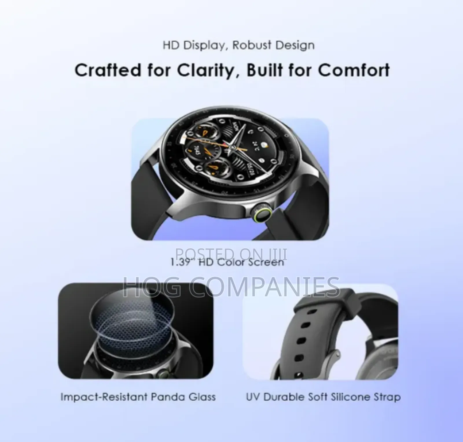 Oraimo Watch Nova R 1.39'' Panda Glass Ip68 Smart Watch