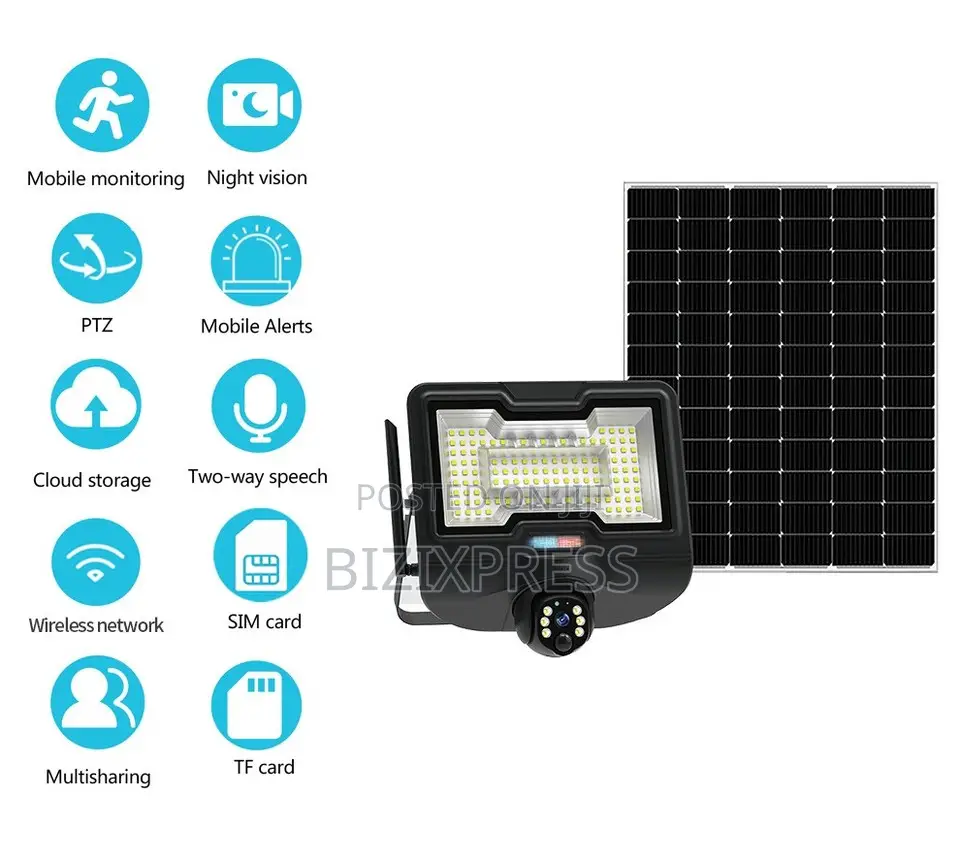 4g Floodlight Solar Camera-600w