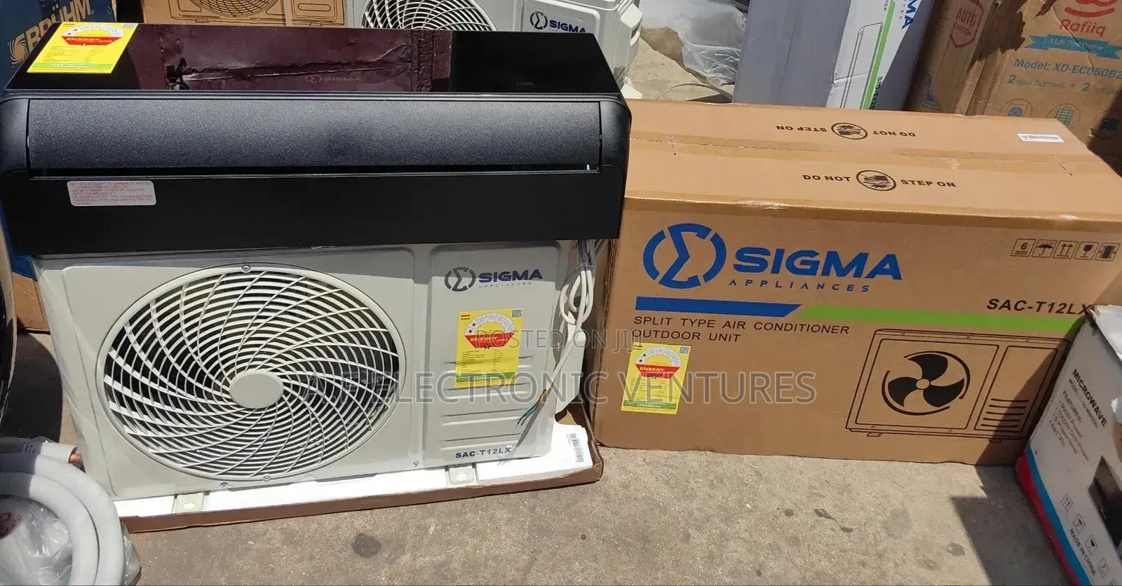 Sigma 1.5hp Black Mirror Split Air-Conditioner