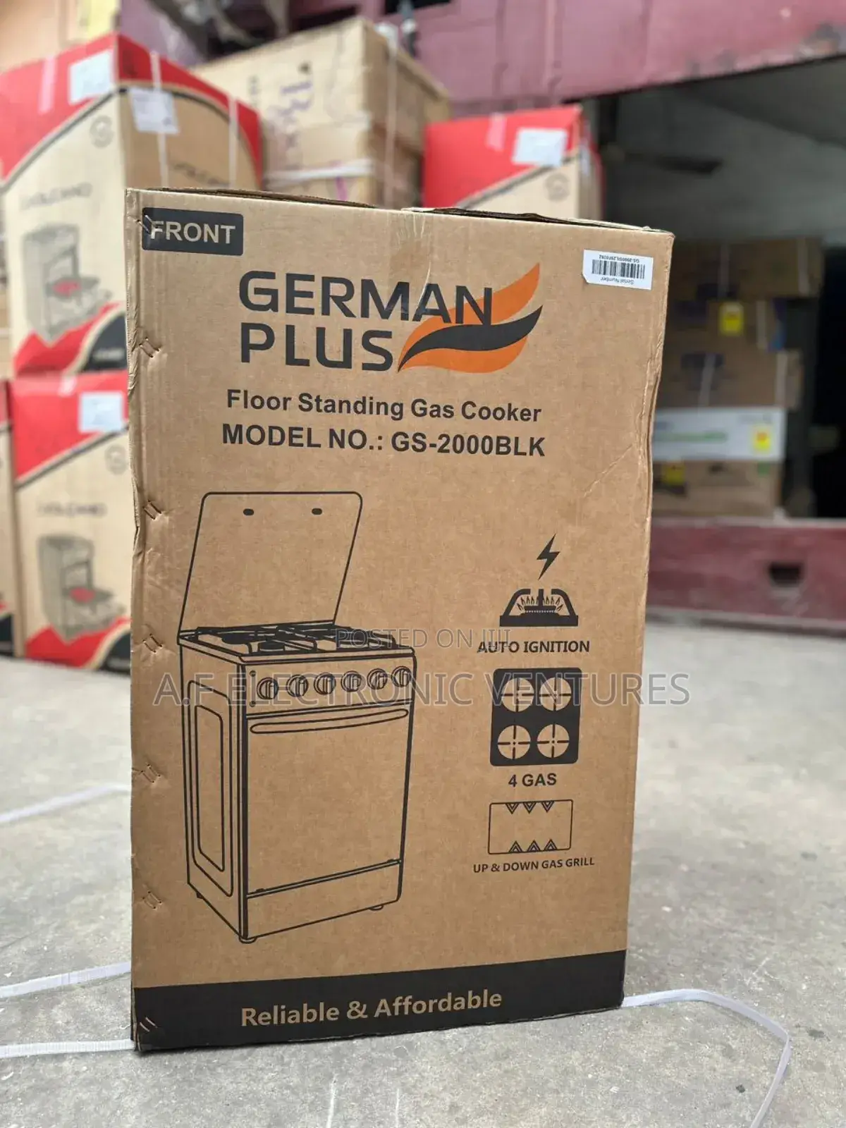 German Plus Gas Cooker