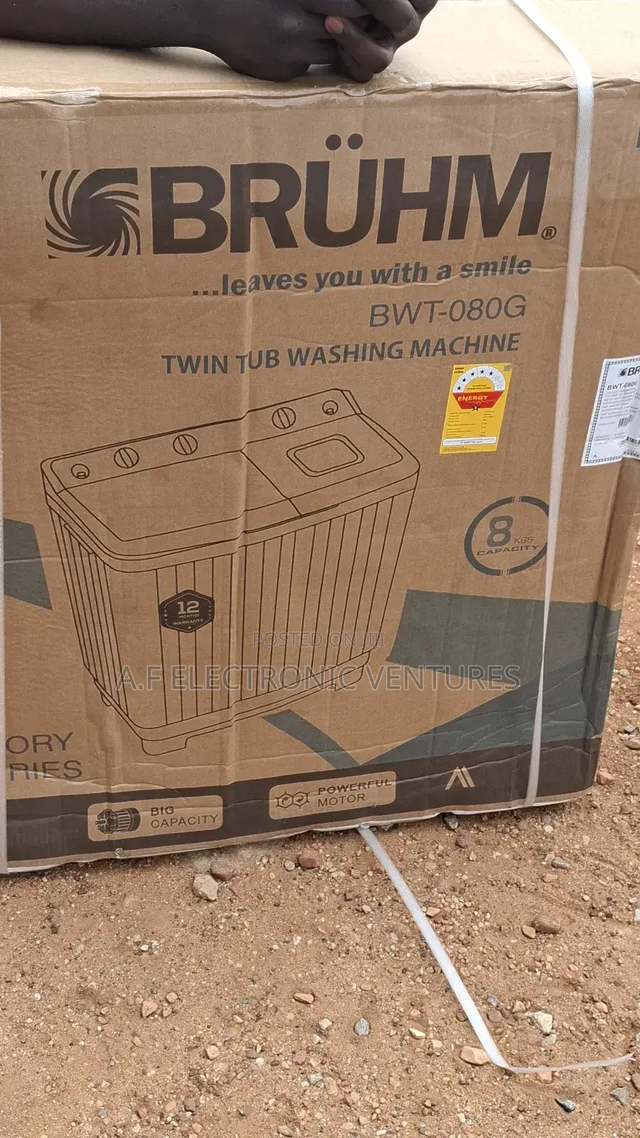 Bruhm 8kg Semi-Automatic Washing Machine