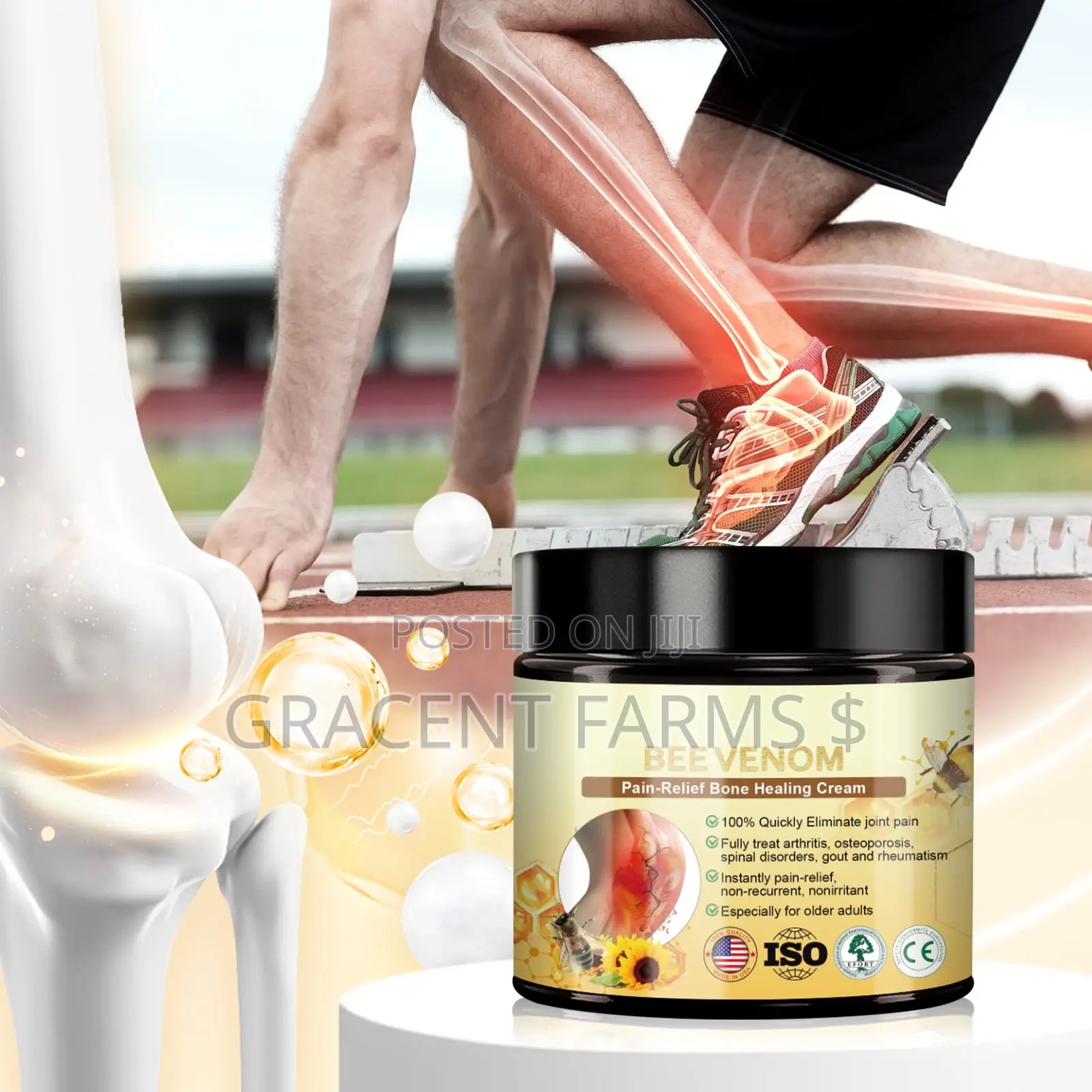 Bee Venom Pain Relief Bone Healing Cream - Yellow Label- 60g