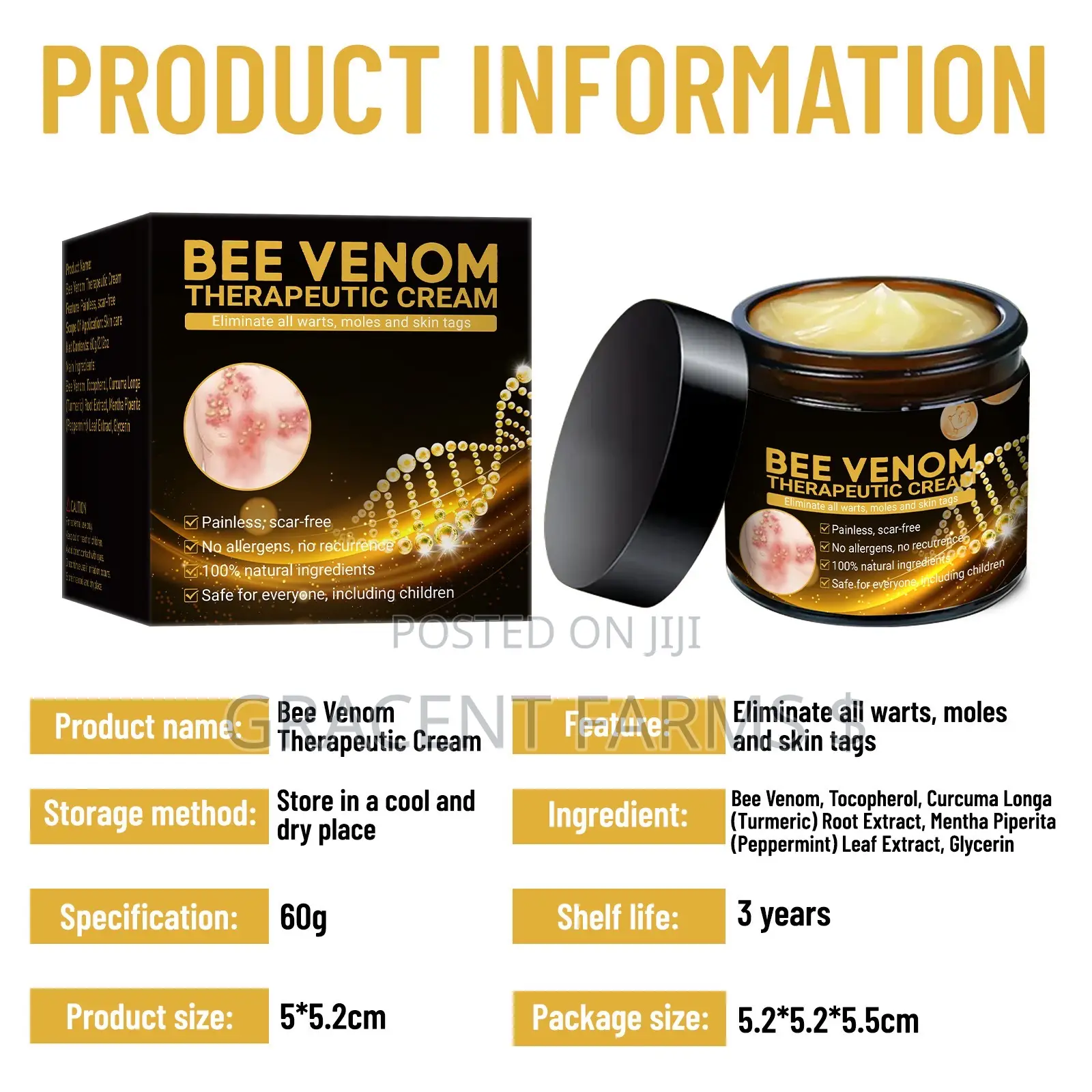 Bee Venom Therapeutic Cream - 60g
