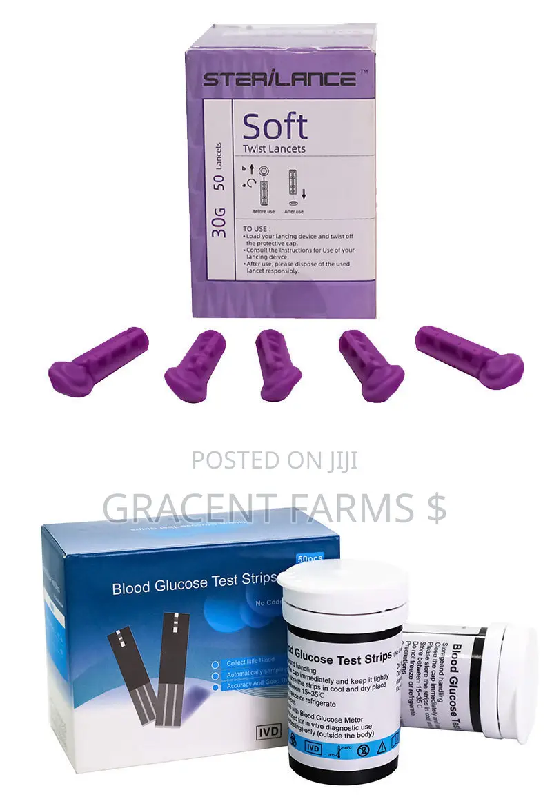Blood Glucose Meter + 50 Lancet + 50 Strips
