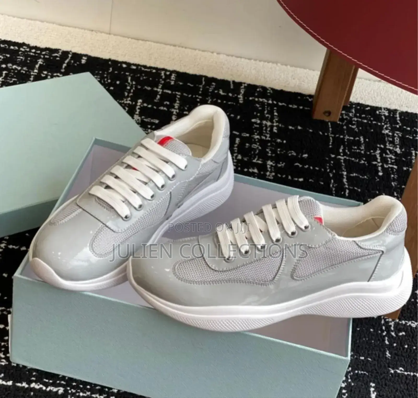Prada America's Cup Og Leather Mirror