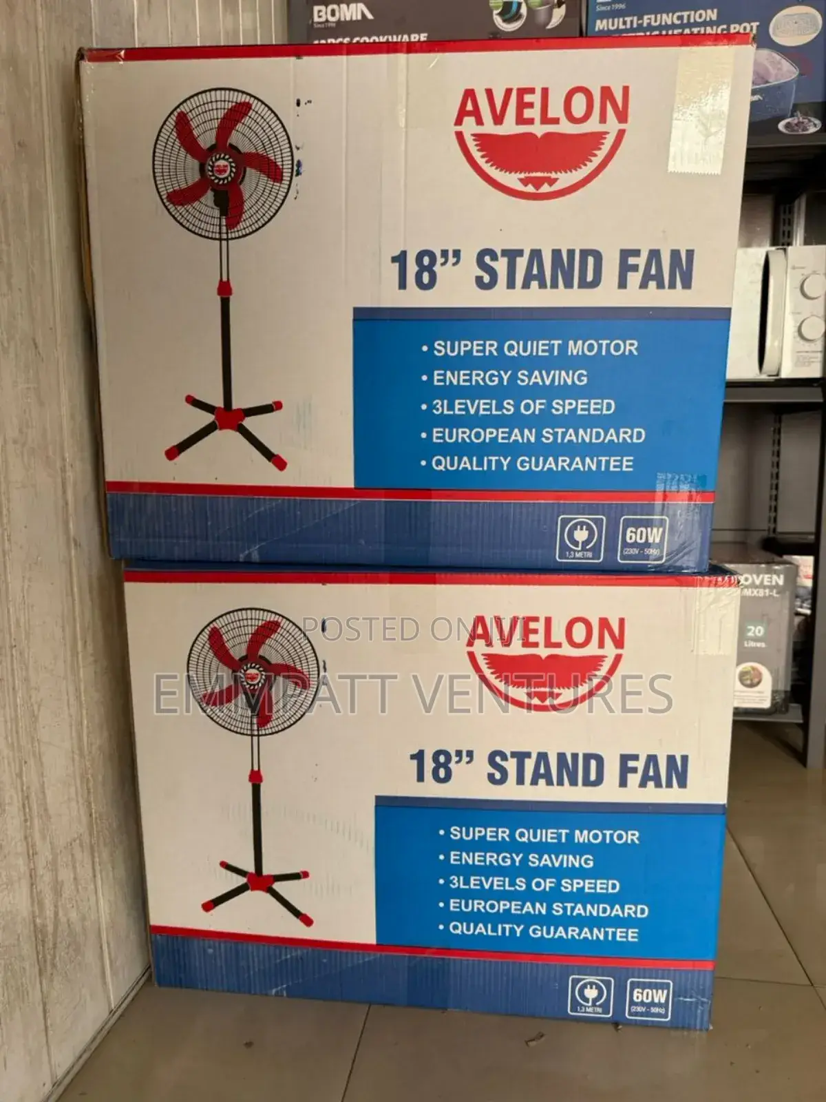 18" Avelon Standing Fan
