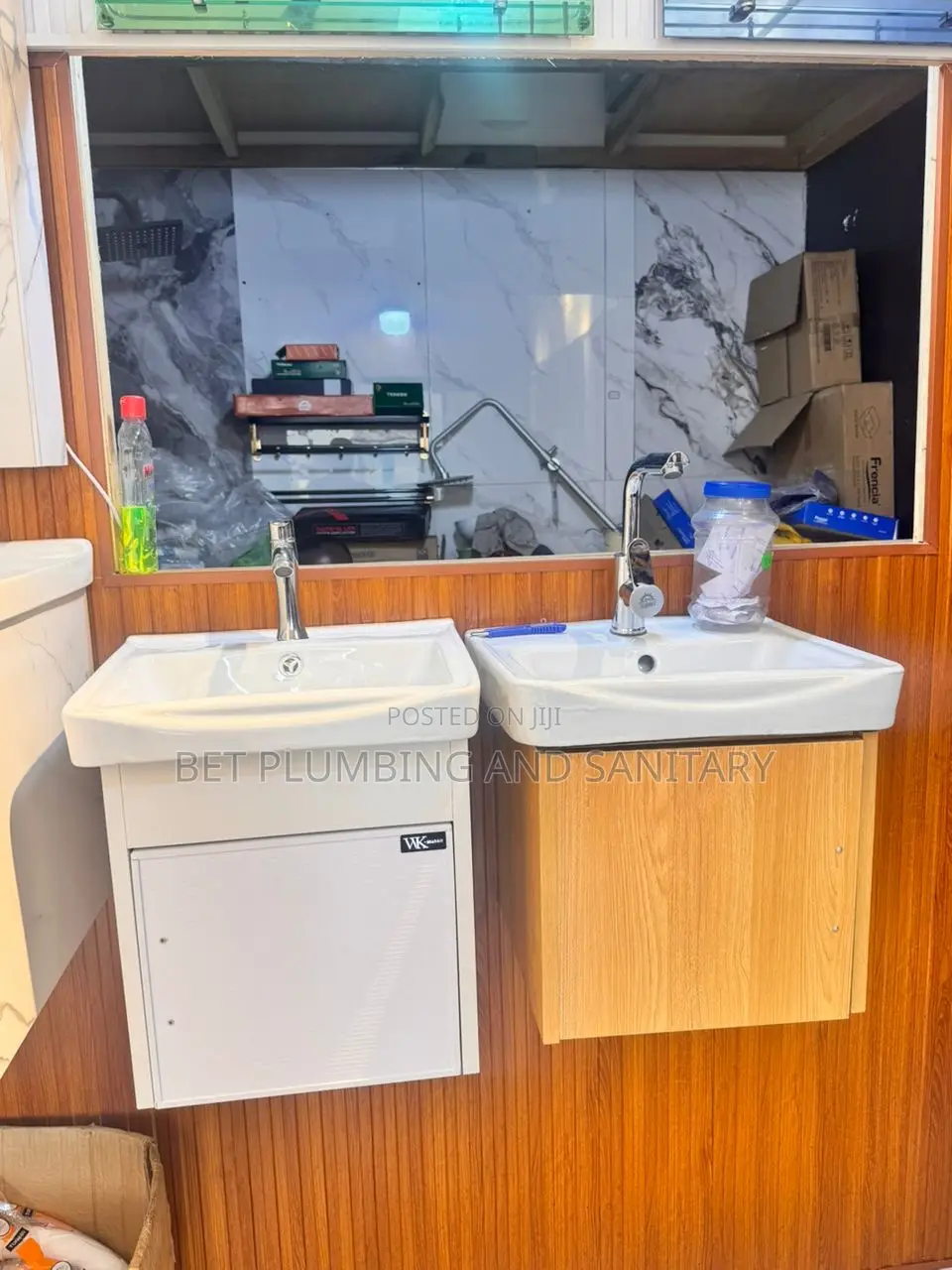 Imported Hanging Cabinet Basin With Mirror Complete