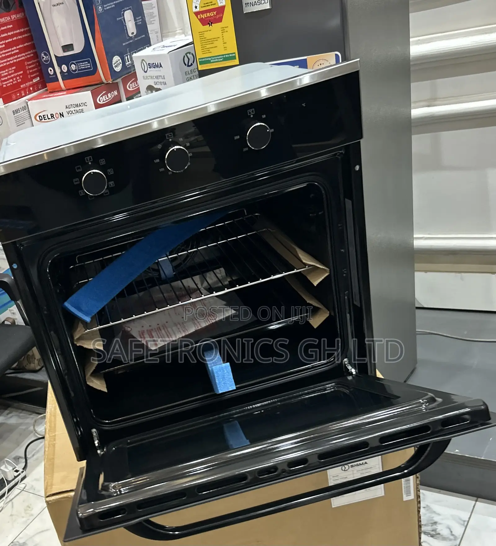 Durable Affordable Sigma Electric Ceramic Black Sig-Bio-65m80-11 Oven