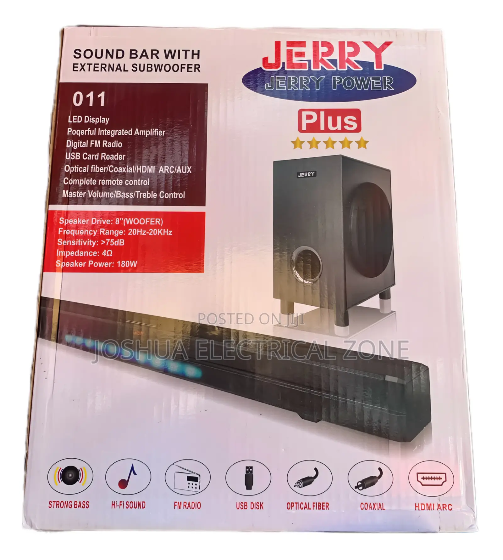 Soundbar With Wireless Subwoofer Home Theater With Hdmi and Fm
