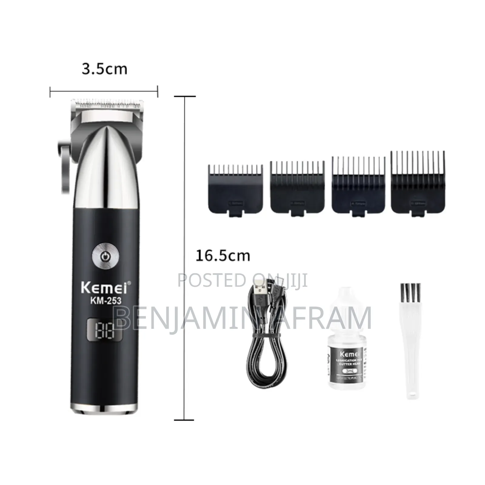 Double Speed Rechargeable Hair Clippers Km-235