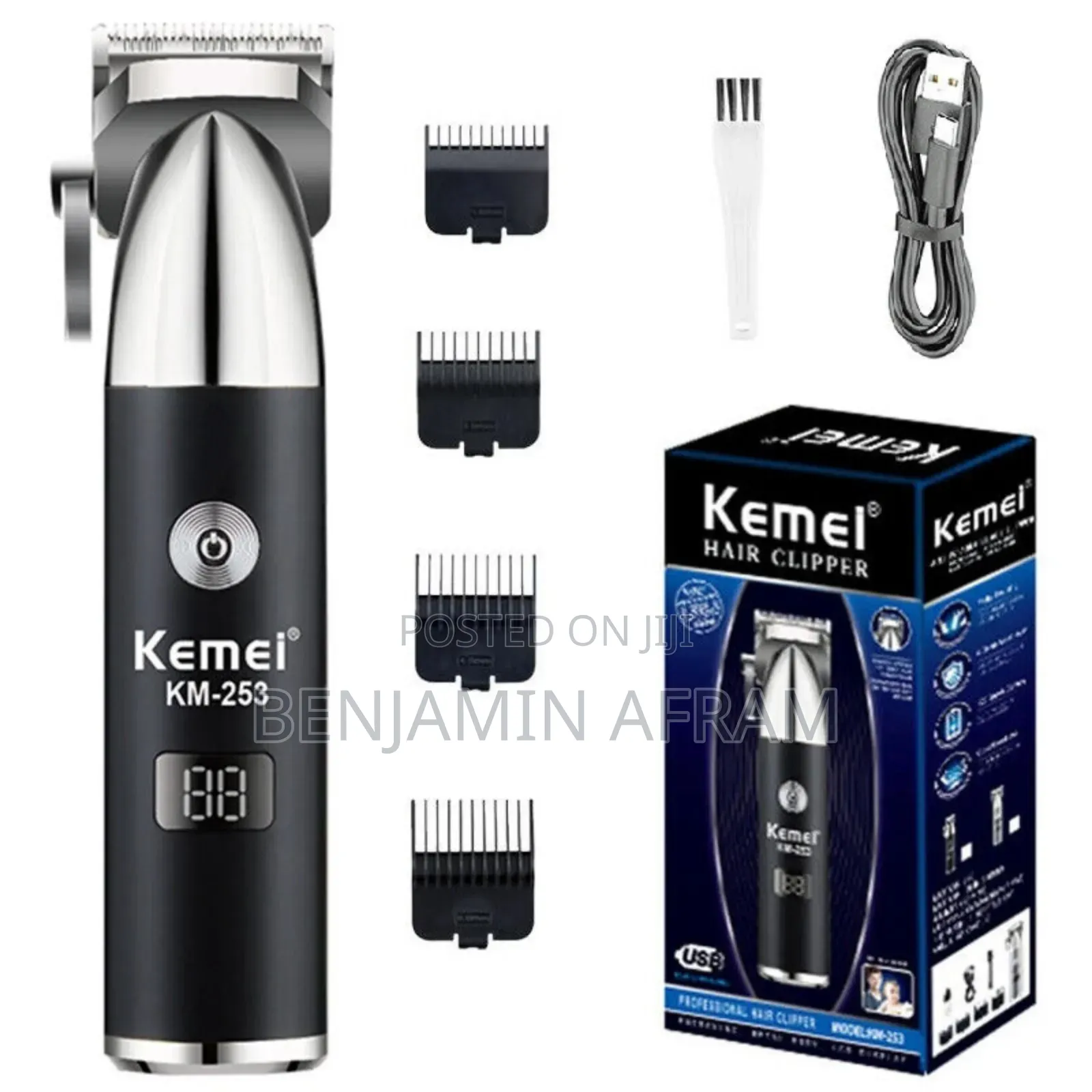 Double Speed Rechargeable Hair Clippers Km-235