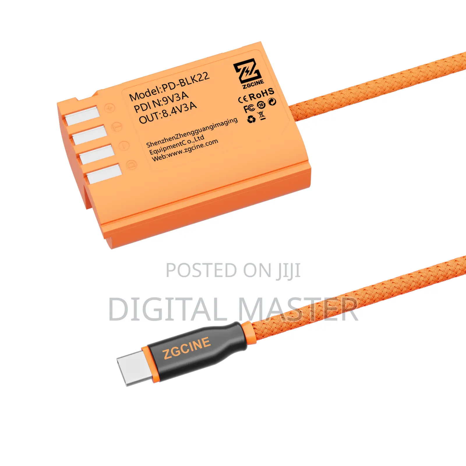 Zgcine Usb-c Pd To Blk22 For Panasonic Lumix Dummy Battery Cable