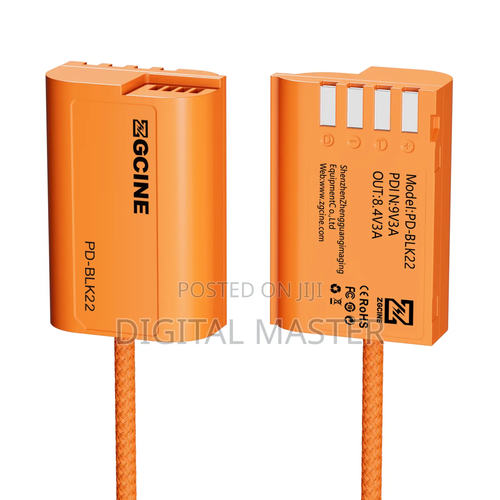 Zgcine Usb-c Pd To Blk22 For Panasonic Lumix Dummy Battery Cable