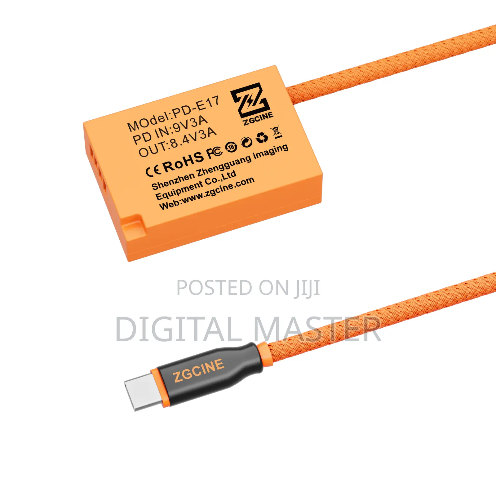 Zgcine Usb-c Pd To Lpe17 For Canon Dummy Battery Cable